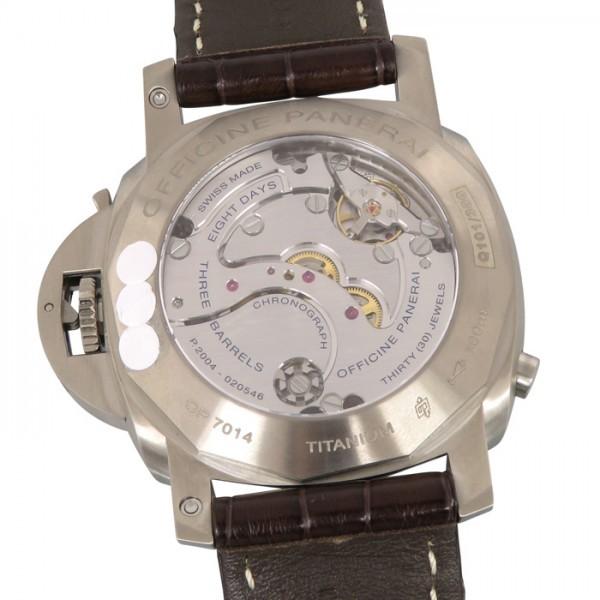 パネライ PANERAI ルミノール1950 8デイズ クロノグラフ モノプルサンテ GMT PAM00311 ブラウン文字盤 新品 腕時計 メンズ｜gc-yukizaki｜04