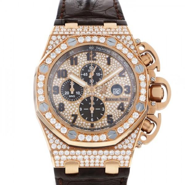 最安値に挑戦 オーデマ ピゲ Audemars Piguet ロイヤルオークオフショア クロノグラフ or Zz A801cr 01 全面ダイヤ文字盤 新品 腕時計 メンズ 最安 Zoetalentsolutions Com