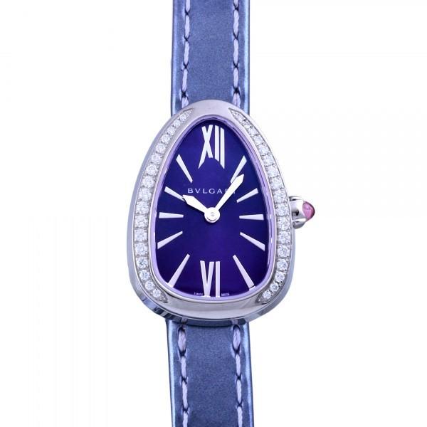 ブルガリ BVLGARI セルペンティ SPS27C3SDL/4T パープル文字盤 新品 腕時計 レディース