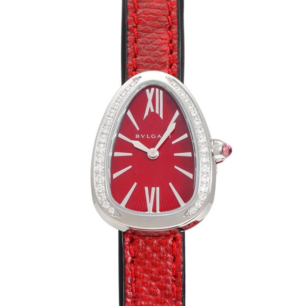 ブルガリ BVLGARI セルペンティ SPS27C9SDL レッド文字盤 新品 腕時計 レディース