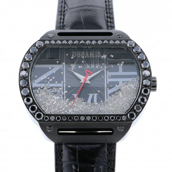 激安本物 DUNAMIS デュナミス ヘラクレス メンズ 腕時計 中古 ブラック文字盤 HE-B11 腕時計