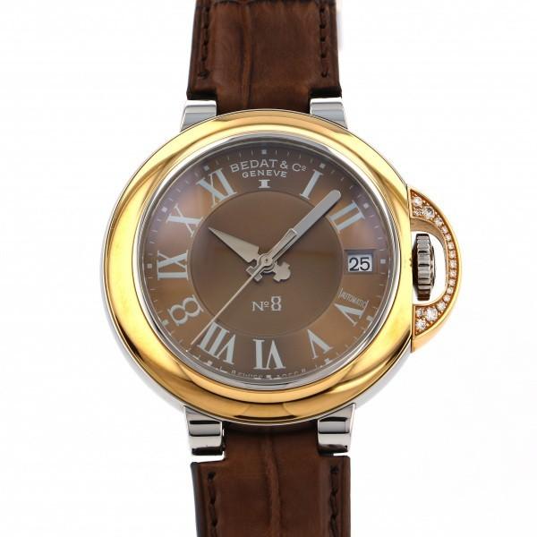 ベダ&カンパニー BEDAT&Co. No.8 NO.8コレクション B828.070.400 ブラウン文字盤 新古品 腕時計 レディース