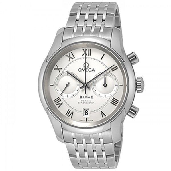 予約 コーアクシャル デ ヴィル Omega オメガ クロノグラフ メンズ 腕時計 新品 シルバー文字盤 431 10 42 51 02 001 腕時計 Www Raviwebcoding Com