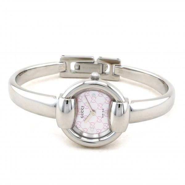 GUCCI グッチ バングル YA014513 ピンク文字盤 新品 腕時計
