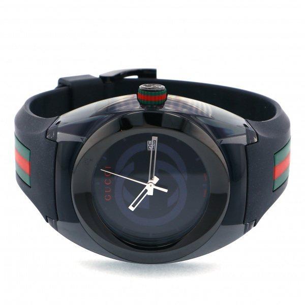 【値下げ】 グッチ GUCCI シンク YA137107A ブラック文字盤 新品 腕時計 メンズ 【OCQ6748867698】(23790円)