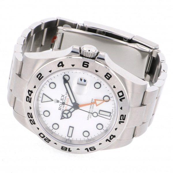 ロレックス ROLEX エクスプローラーII II 216570 ホワイト文字盤 新品 腕時計 メンズ｜gc-yukizaki｜02