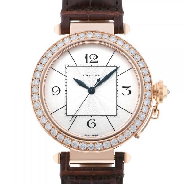 カルティエ Cartier パシャ ダイヤモンド WJ120151 シルバー文字盤 未使用 腕時計 メンズ