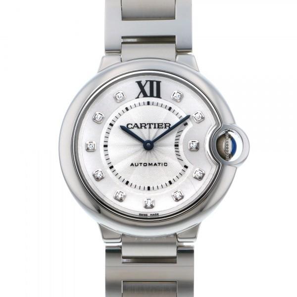カルティエ Cartier バロンブルー 36mm WE902075 シルバー文字盤 新品 腕時計 レディース｜gc-yukizaki