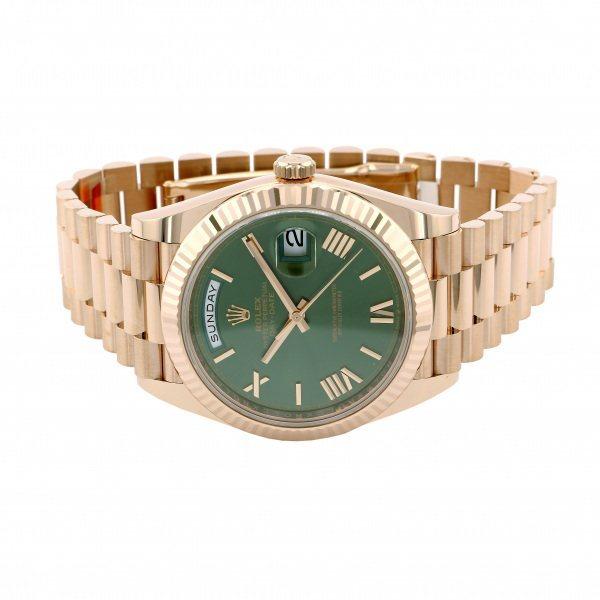 デイデイト ロレックス ROLEX 40 228235 オリーブグリーン/ローマ文字