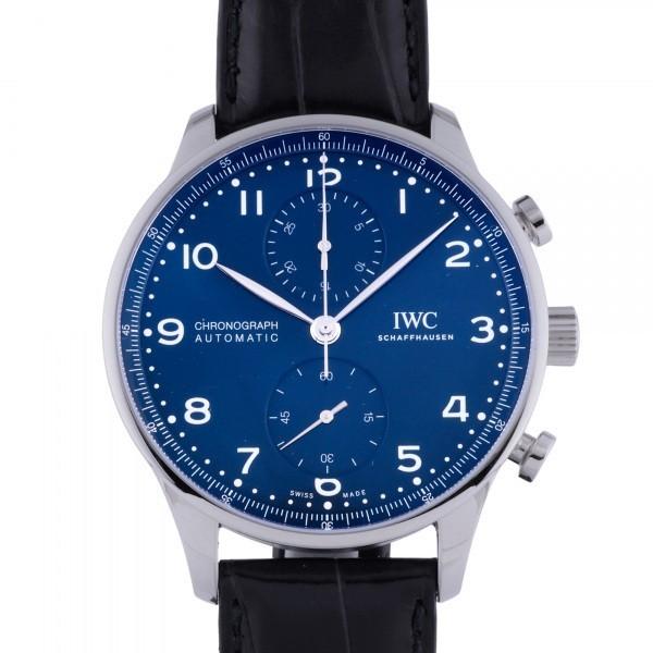 IWC ポルトギーゼ クロノグラフ 150イヤーズ 2000本限定 IW371601 ブルー文字盤 中古 腕時計 メンズ｜gc-yukizaki