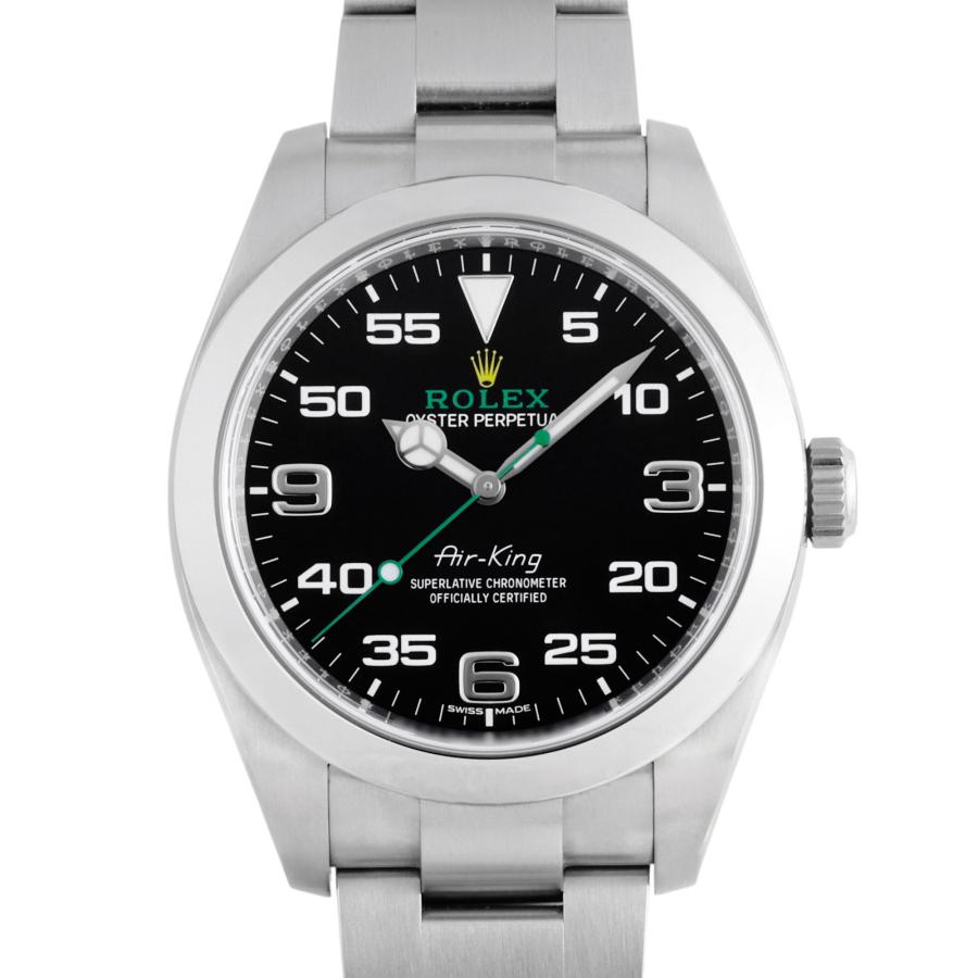 ロレックス ROLEX エアキング 116900 ブラック文字盤 中古 腕時計 メンズ