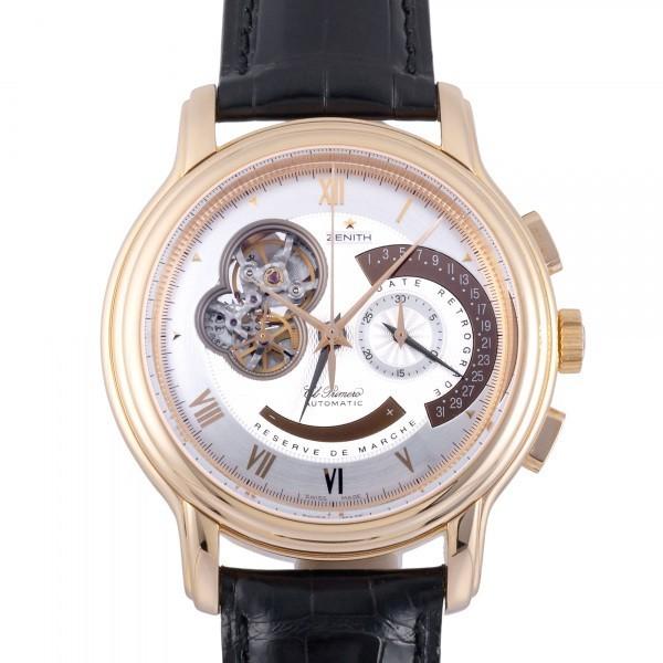 ゼニス ZENITH クロノマスター 18.1260.4023/01.C505 シルバー文字盤 中古 腕時計 メンズ