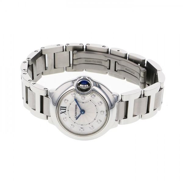 カルティエ Cartier バロンブルー ドゥ カルティエ 28mm WE902073 シルバー ステンレススチール クオーツ レディース 腕時計 カルティエ Cartier バロンブルー ドゥ カルティエ 28mm WE902073