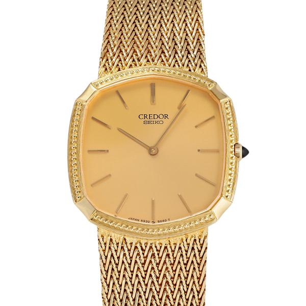 SEIKO CREDOR クレドール 腕時計 ゴールド文字盤 CREDOR セイコー SEIKO クレドール ゴールド文字盤 中古 腕時計 男女