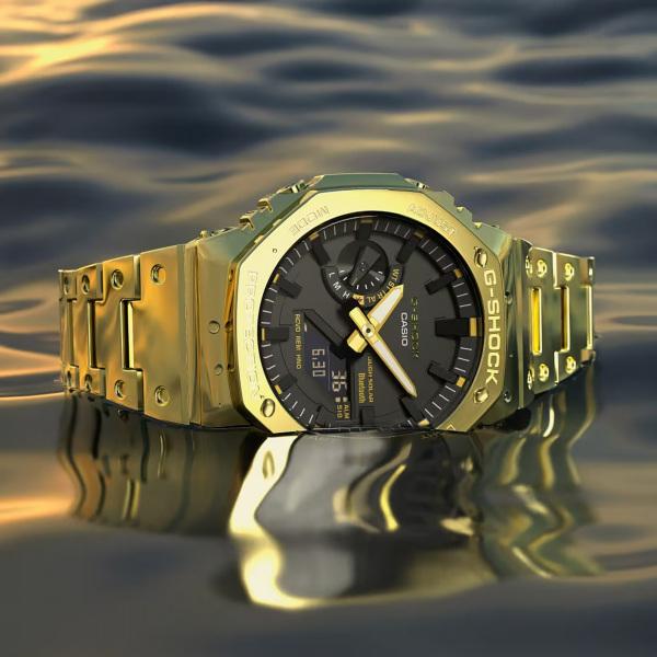 CASIO カシオ 時計 GSHOCK FULL L 2100 Series GMB2100GD9AJF ブラック ゴールド ステンレススチール メンズ アナデジ【本物保証】 G-SHOCK 【正規品】カシオ CASIO Gショック 2100 Series GM-B2100GD