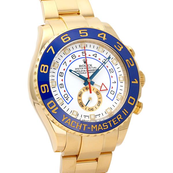 ロレックス ROLEX ヨットマスターII 116688 ホワイト/青針文字盤 中古 腕時計 メンズ｜gc-yukizaki｜02