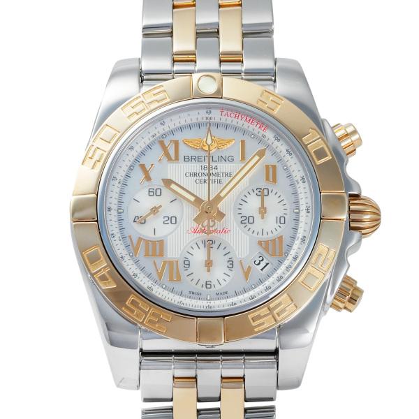 ブライトリング BREITLING クロノマット 41 CB014012/A748-378C ホワイト文字盤 中古 腕時計 メンズ : ジェム ...