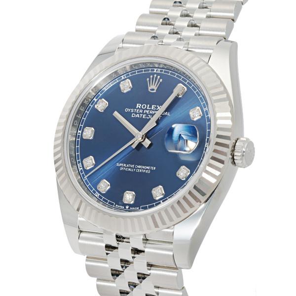 ロレックス ROLEX デイトジャスト 41 126334G ブライトブルー文字盤 新品 腕時計 メンズ｜gc-yukizaki｜03