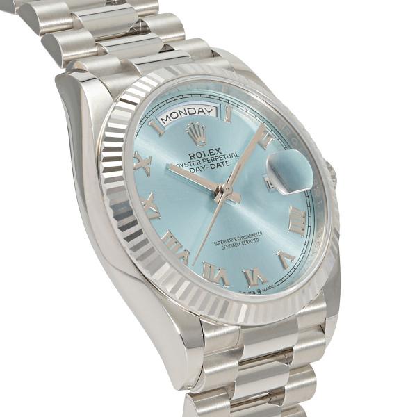 デイデイト ロレックス ROLEX 36 128236 アイスブルー/ローマ文字盤