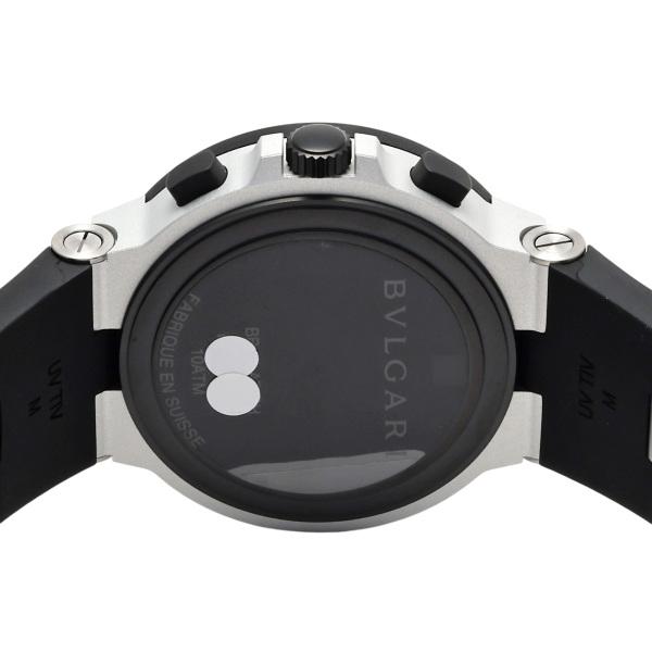 BVLGARI クロノグラフ メンズ 腕時計 シルバー ブランド 黒 金 ブルガリ ブルガリ・ブルガリ クロノグラフ アリゲーターレザー メンズ