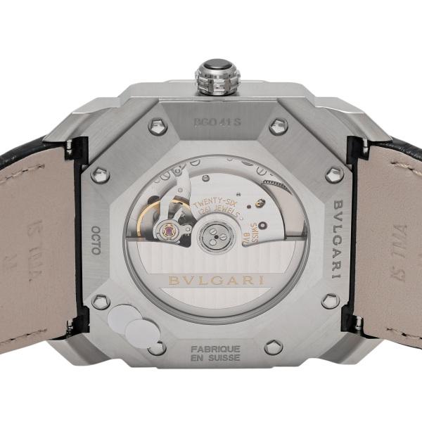 BVLGARI (ブルガリ)腕時計 シルバー/ブラック BVLGARI（ブルガリ） オクト 101964 BGO41BSLD ブラック文字盤 新品