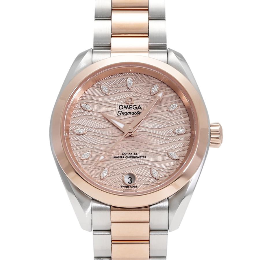omegaアナログ時計 シルバー/ピンク 新品)OMEGA オメガ シーマスター アクアテラ シェード 220.10.38.20