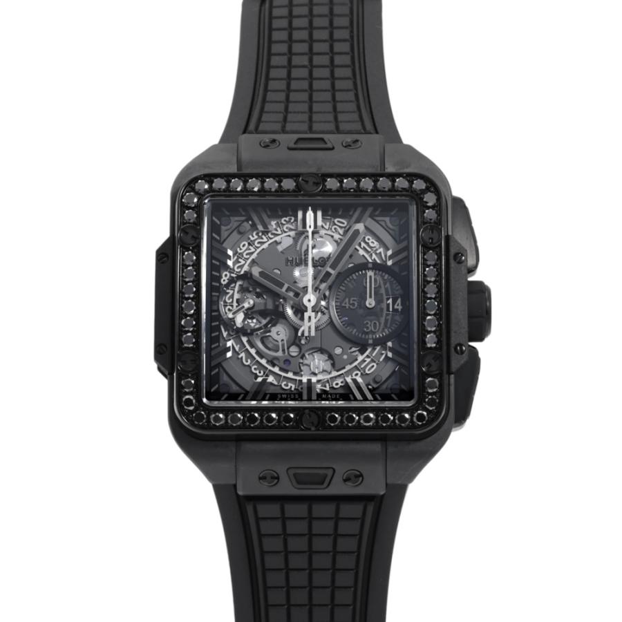 HUBLOT（ウブロ） スクエア・バンウニコ オールブラック ダイヤモンド