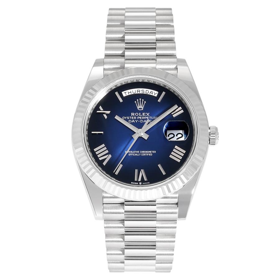 デイデイト ロレックス ROLEX 40 228239 ブルーオンブレ/ローマ文字盤
