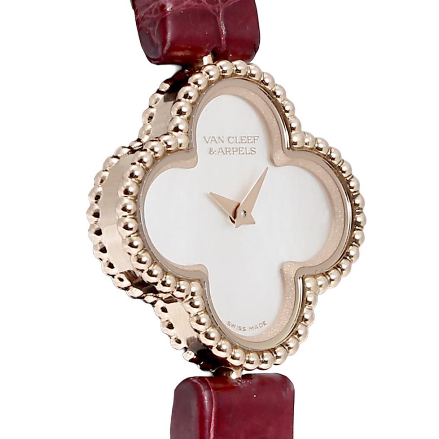 中古 ヴァン クリーフ&amp;アーペル Van Cleef &amp; Arpels VCARO8ZY00 ホワイトシェル レディース 腕時計 Van Cleef & Arpels - 中古 ヴァン クリーフ&アーペル Van Cleef