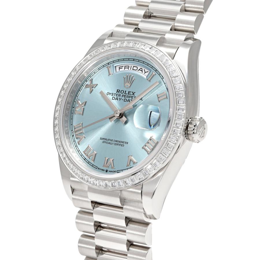 デイデイト ロレックス ROLEX 36 128396TBR アイスブルー/ローマ文字盤