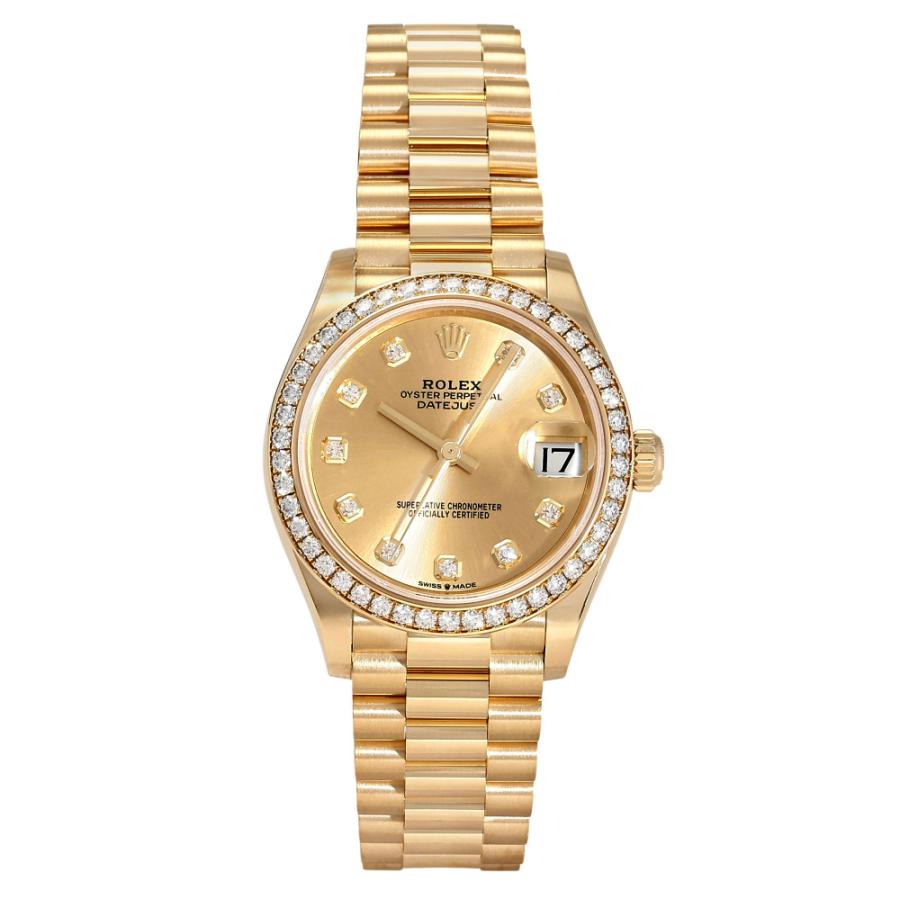 デイトジャスト ロレックス ROLEX 31 278288RBR シャンパン/10PD文字盤