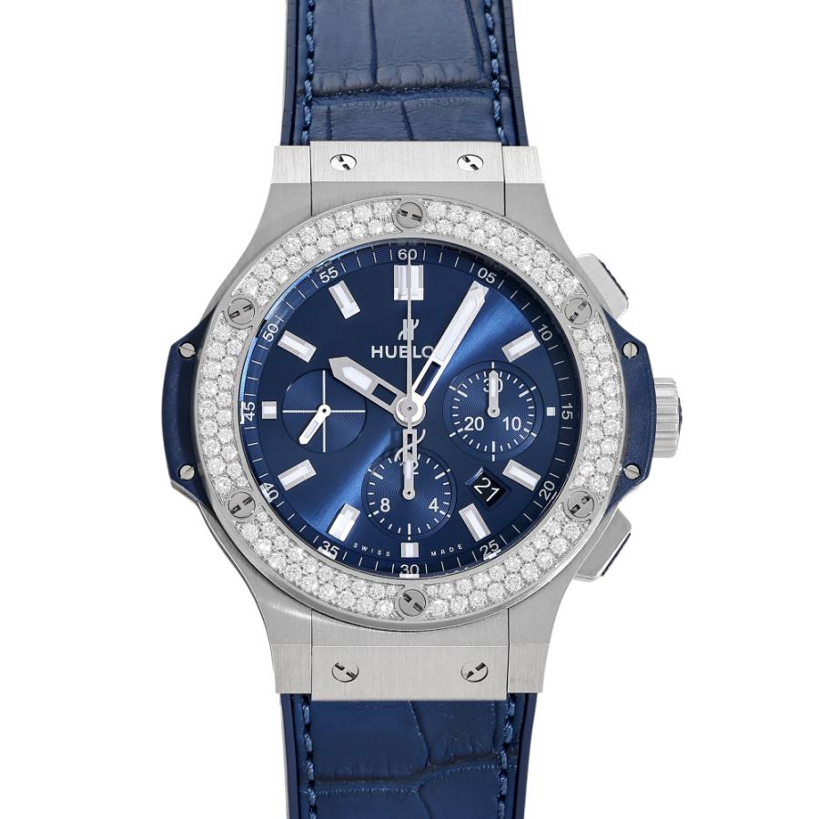 HUBLOTビックバン時計 ビッグバン ウブロ HUBLOT スチール ブルー ダイヤモンド 301.SX.7170