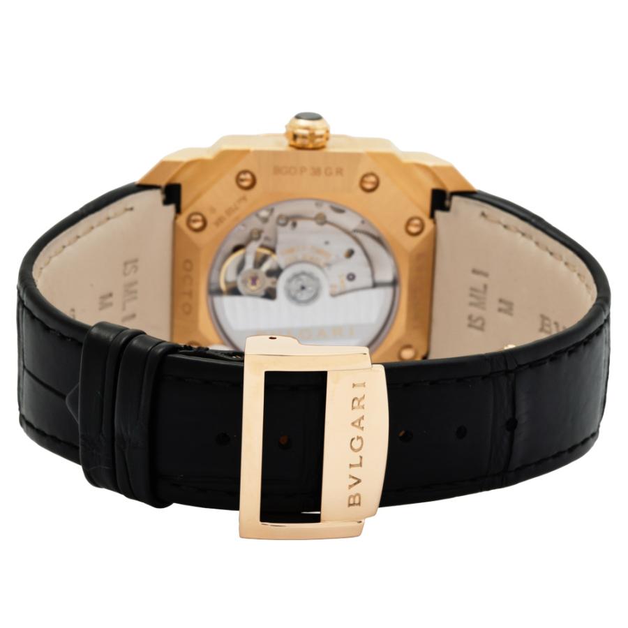 BVLGARI（ブルガリ） オクト BGOP38GR ブラック文字盤 中古 腕時計