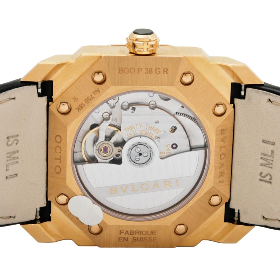 BVLGARI（ブルガリ） オクト BGOP38GR ブラック文字盤 中古 腕時計