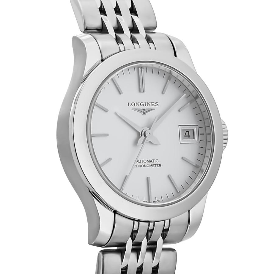 ロンジン LONGINES レコード L2.320.4.72.6 シルバー文字盤 新品 腕時計 レディースの画像