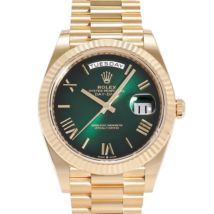 デイデイト ロレックス ROLEX 40 228238 グリーンオンブレ/ローマ文字