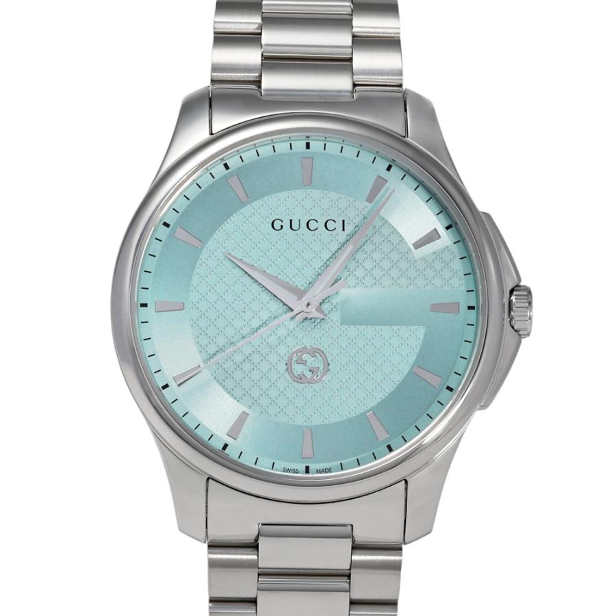 グッチ GUCCI 腕時計 Gタイムレス YA126372 ターコイズブルー文字盤 SS クオーツアナログ 【箱・保付き】 GUCCI（グッチ） GUCCI Gタイムレス YA126372 ターコイズブルー文字盤