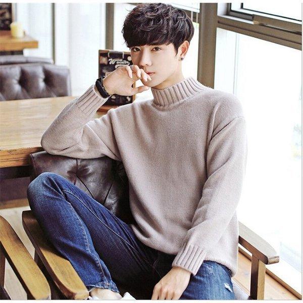 メンズファッション ダークブラウン 茶色 ニットセーター メンズ ニット 長袖セーター タートルネック メンズプルオーバー ゆったり 無地 リラックス カジュアル 6色 Fperhzheoo Tritop Com Br