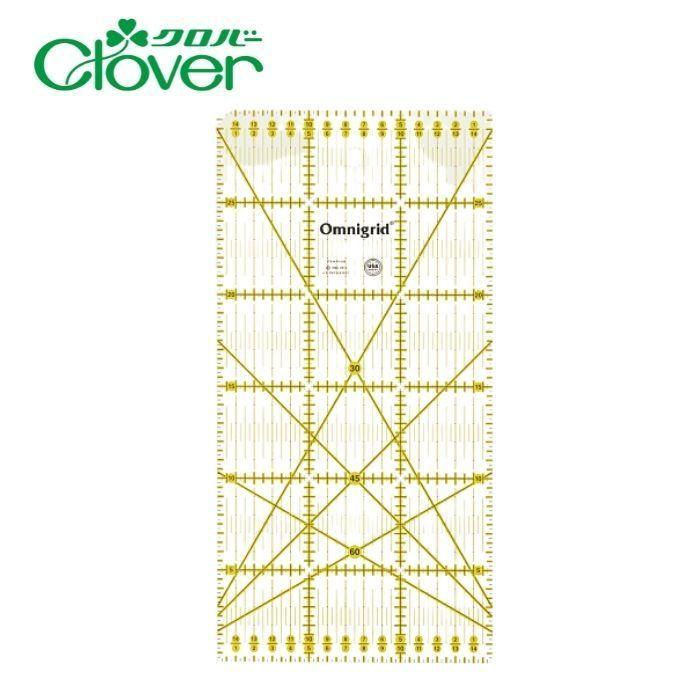 日本メーカー新品 Clover オムニグリッド定規 15x60cm