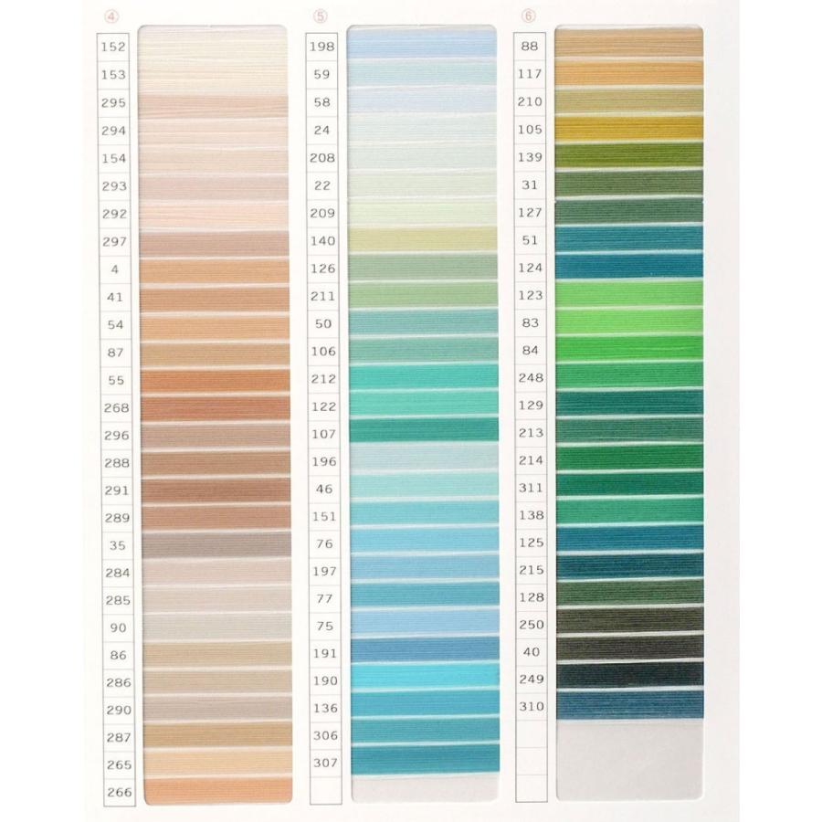 カネボウウーリースピンテープ色物見本帳。 ウーリースピンテープ 200g巻