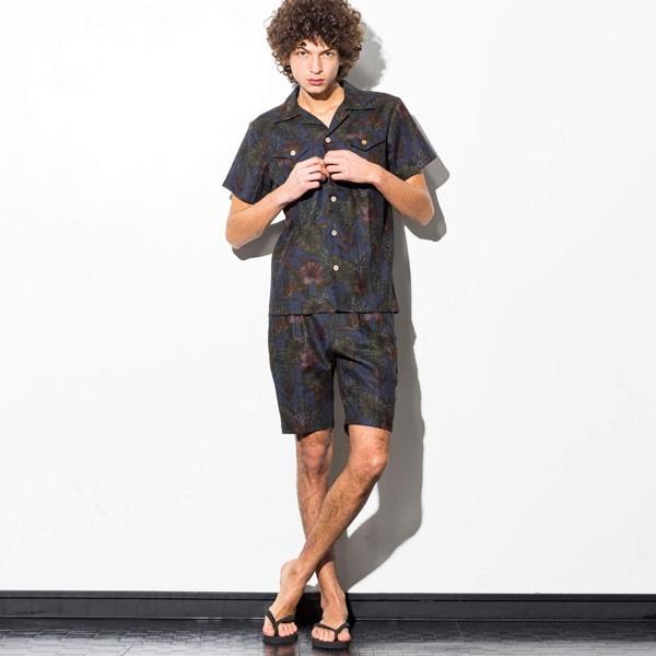 【未使用】1piu1uguale3柄ショートパンツネイビー 1PIU1UGUALE3 RELAX 【最安値！！アウトレット品】1PIU1UGUALE3 RELAX