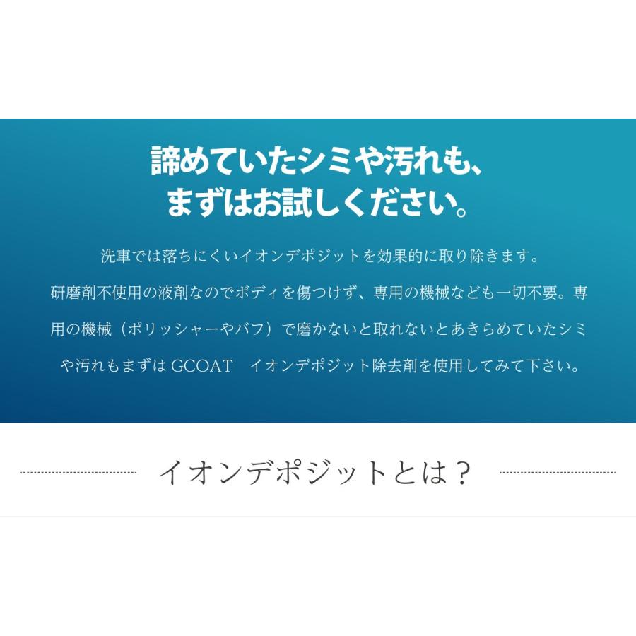 イオンデポジット除去剤 G Coat リムーバー 下地処理 ワックス 洗車 G Coat Ion G Coat 通販 Yahoo ショッピング