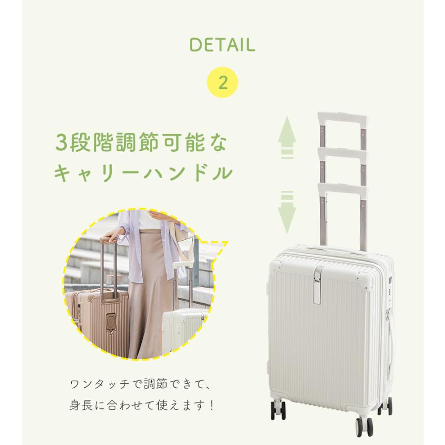 CICIBELLA スーツケース キャリーケース TYPE-C USBポート S