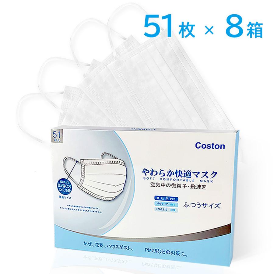 【高評価☆不織布マスク】マスク 50枚 ×8箱 耳が痛くならない 不織布マスク 使い捨て 400枚+8枚 爽快適 くちばし シシベラ ３Dマスク 送料無料 cicibella｜gcocoshop｜06