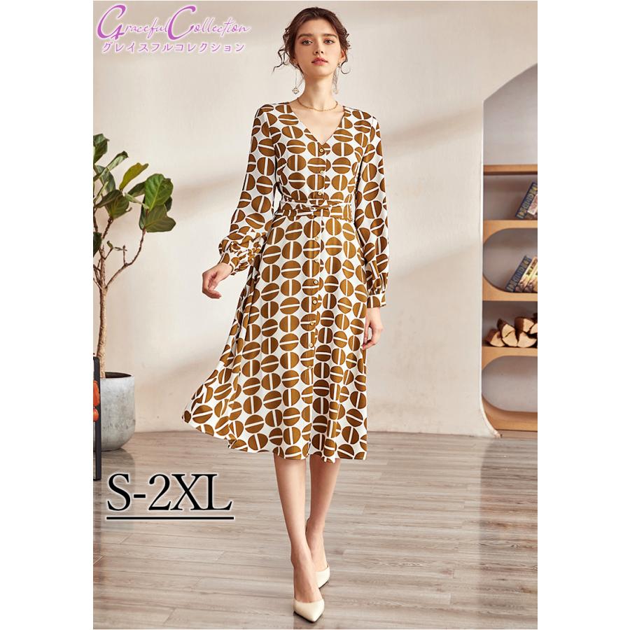 テレビで話題 両親顔合わせ パーティー フォーマルワンピース 結婚式ドレス ロング丈 花柄 長袖 Aライン 女性服装 仕事1 01 0149 食事会 見合い 春秋冬30代40代50代60代 ワンピース チュニック