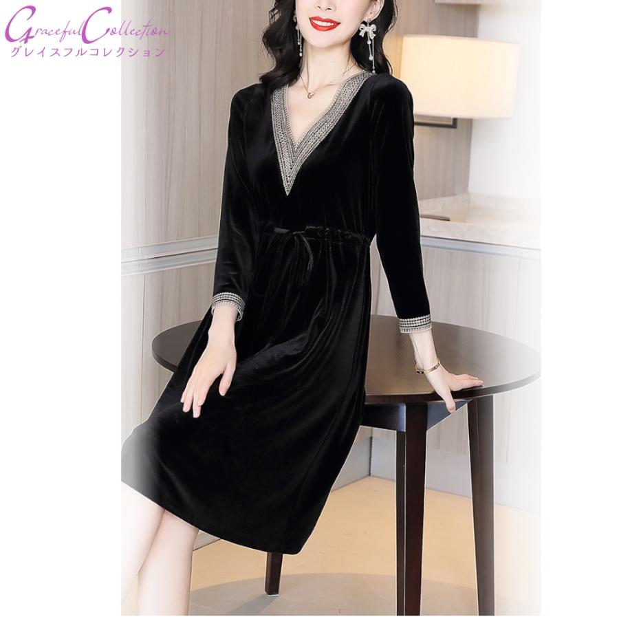 全ての 結婚式ワンピース ベロア エレガント ひざ丈 顔合わせ 着痩せ 優雅大人30代40代50代60代70代 母 母親 姪 見合い 食事会 同窓会 大きいサイズ145 0521 0014 145 0521 0014 グレイスフル コレクション 通販 Yahoo ショッピング 新作モデル Www Doctor Plan Com