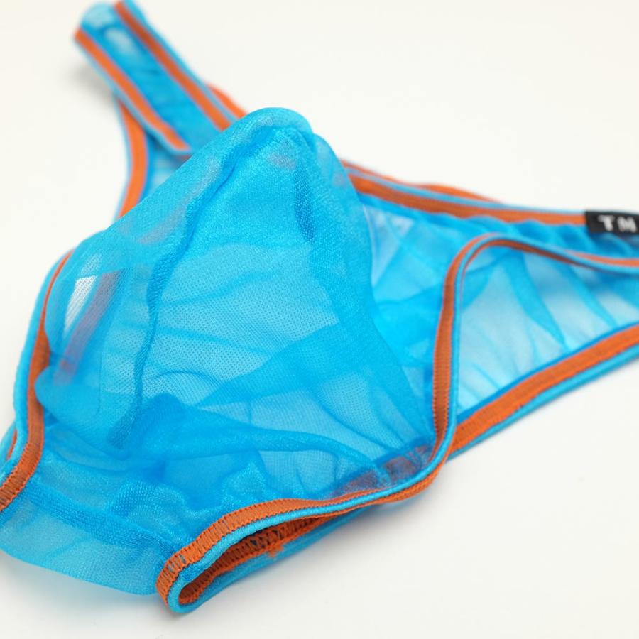 TMコレクション スパークハーフ カラーステッチ スケスケ ビキニパンツ