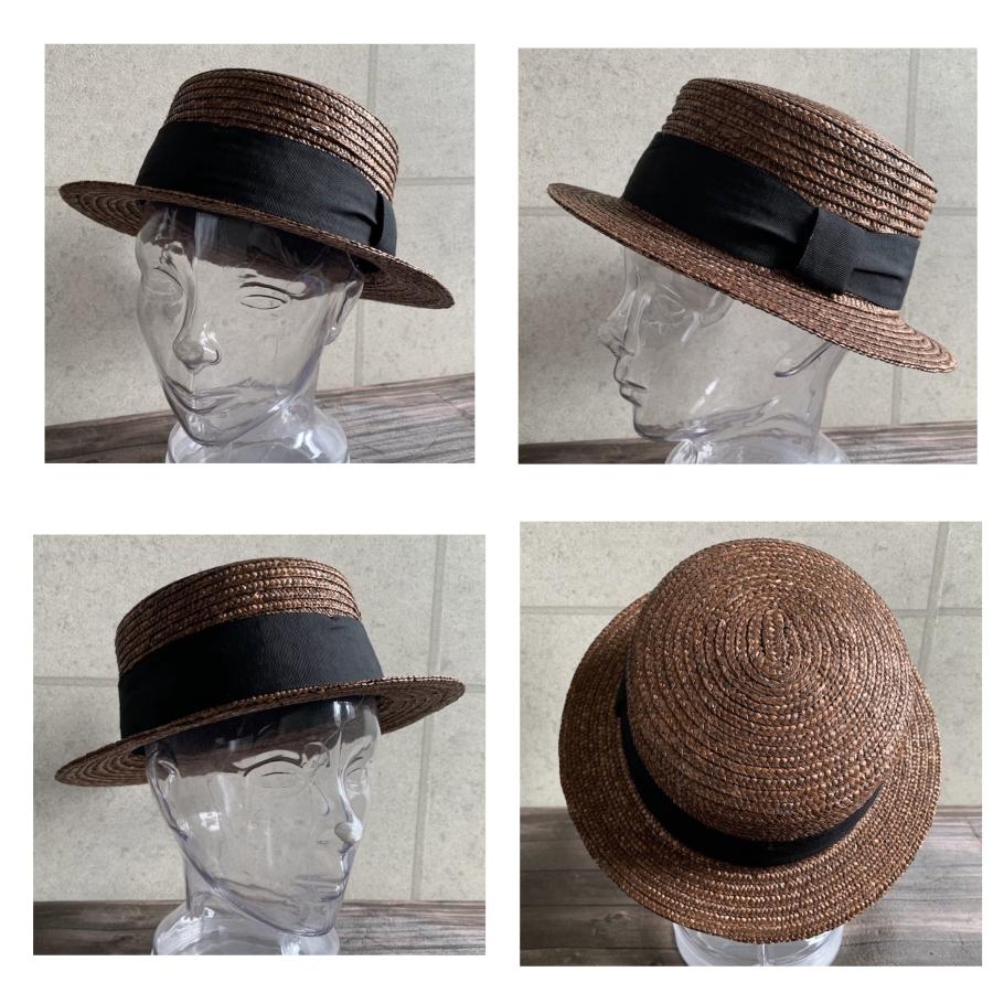 2色展開 帽子 カンカン帽 麦わら ストローハット 幅広 リボン 天然素材 春 夏 ストロー ハット 定番 サイズ調整 日よけ 【店内商品2点以上ご購入で送料無料】 |  | 15