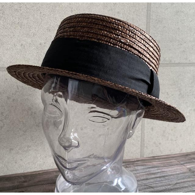 2色展開 帽子 カンカン帽 麦わら ストローハット 幅広 リボン 天然素材 春 夏 ストロー ハット 定番 サイズ調整 日よけ 【店内商品2点以上ご購入で送料無料】 |  | 18