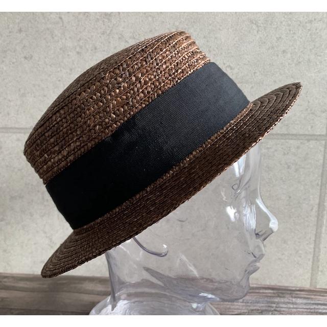 2色展開 帽子 カンカン帽 麦わら ストローハット 幅広 リボン 天然素材 春 夏 ストロー ハット 定番 サイズ調整 日よけ 【店内商品2点以上ご購入で送料無料】 |  | 20